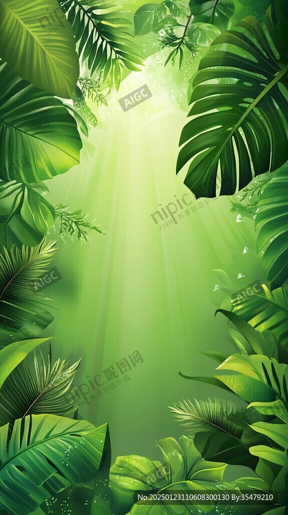 热带雨林插画