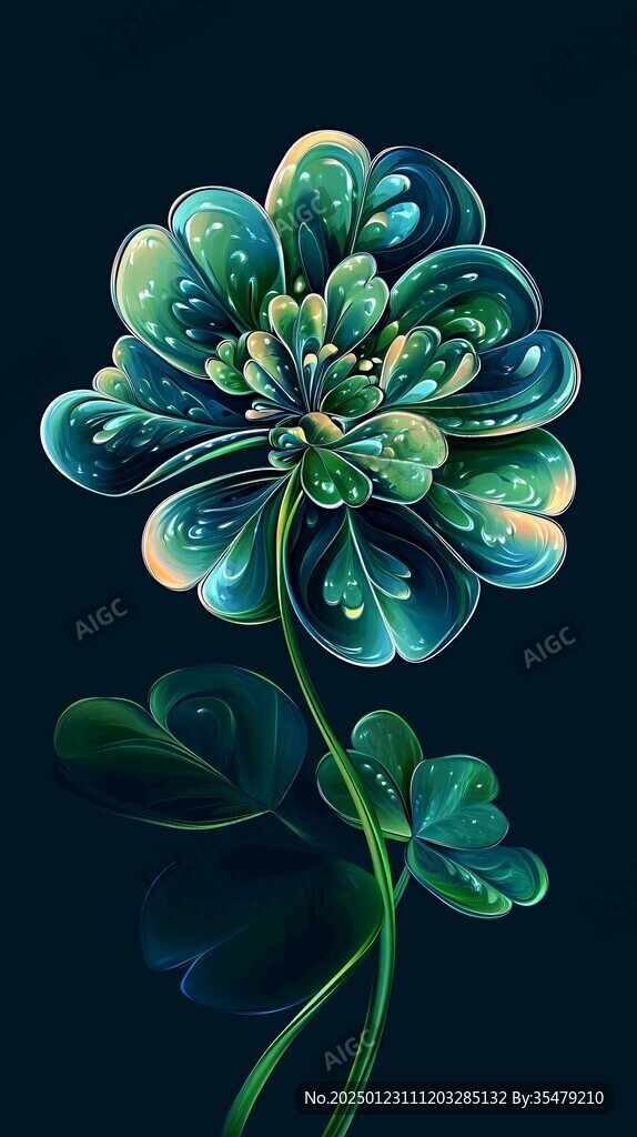 3d简约花