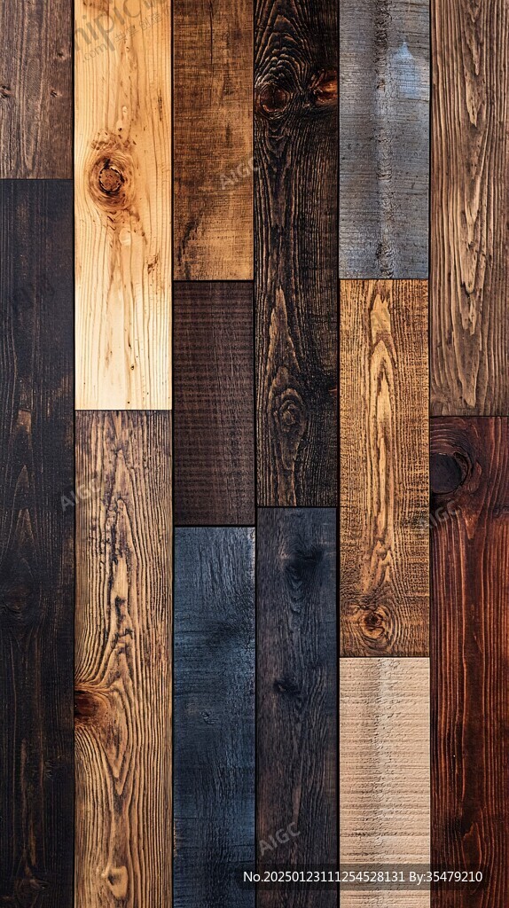 多种颜色木板木材