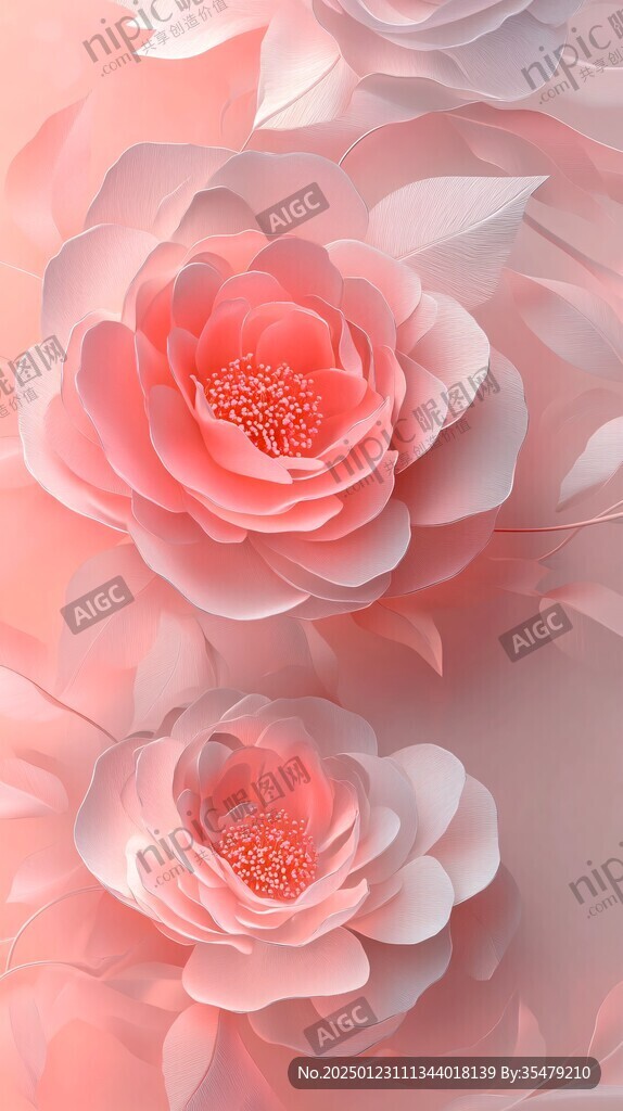 3d立体花壁纸