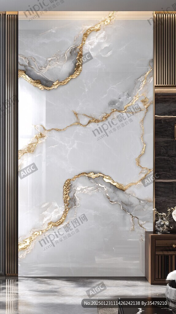 轻奢大理石背景墙
