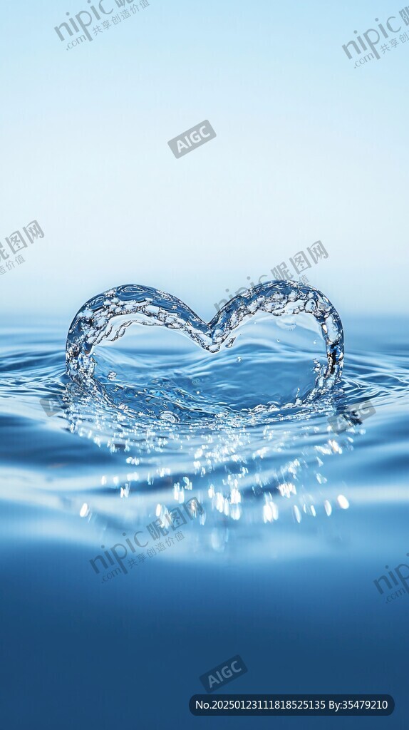 水滴心手造型