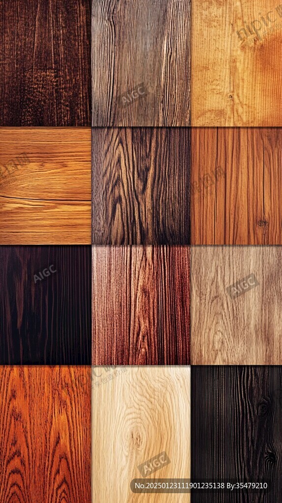 多种颜色木板木材