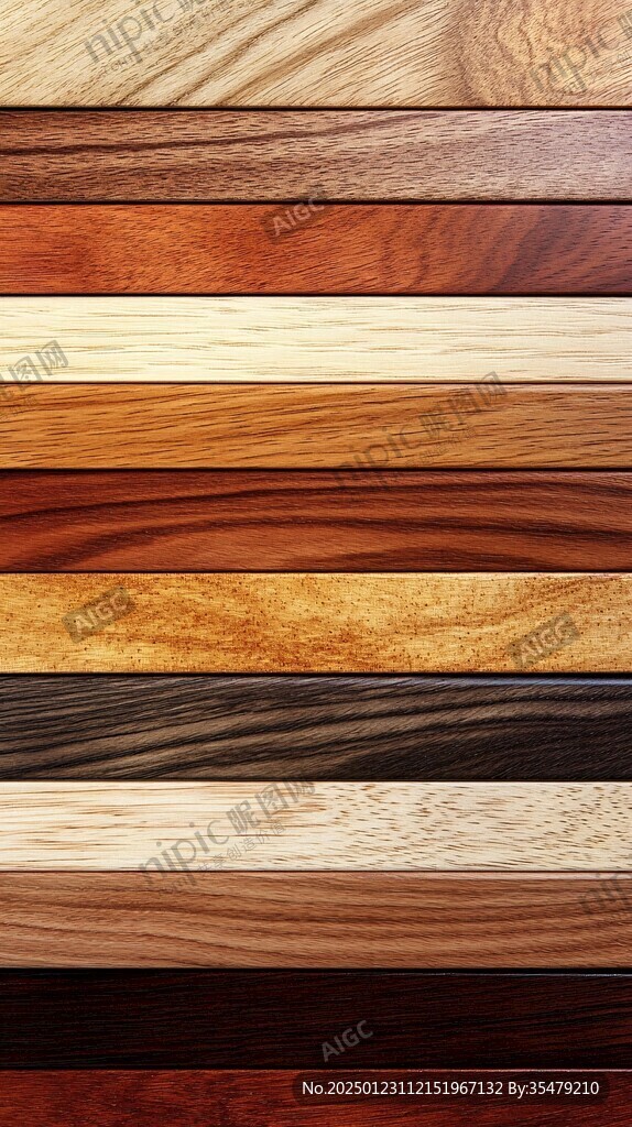 多种颜色木板木材