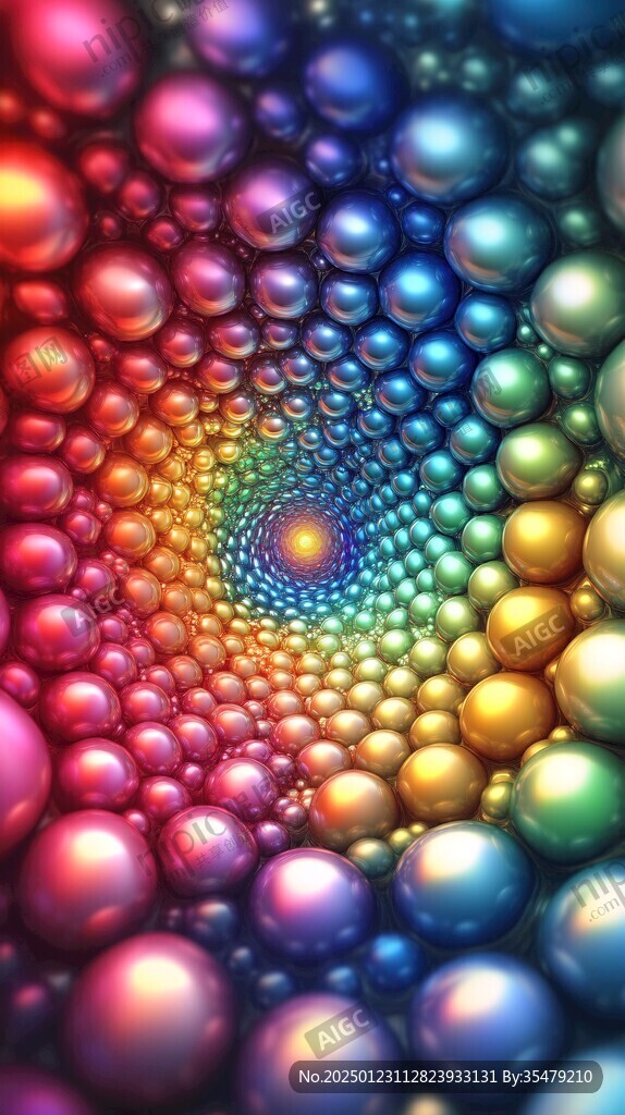3d质感彩色球