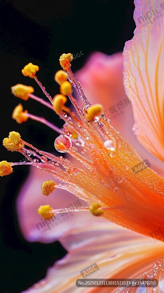 木槿花花蕊
