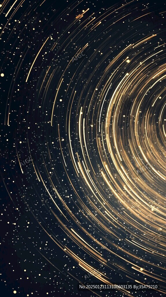 创意夜晚星点流星