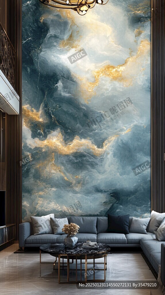 轻奢艺术背景墙