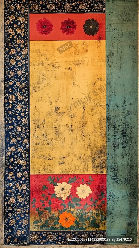 纱地印花敷彩