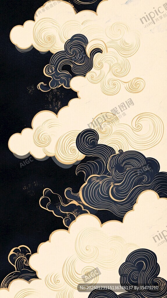 宋代云图高端云纹装饰