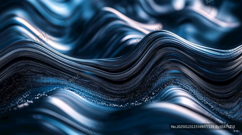 科幻感蓝色流动感背景