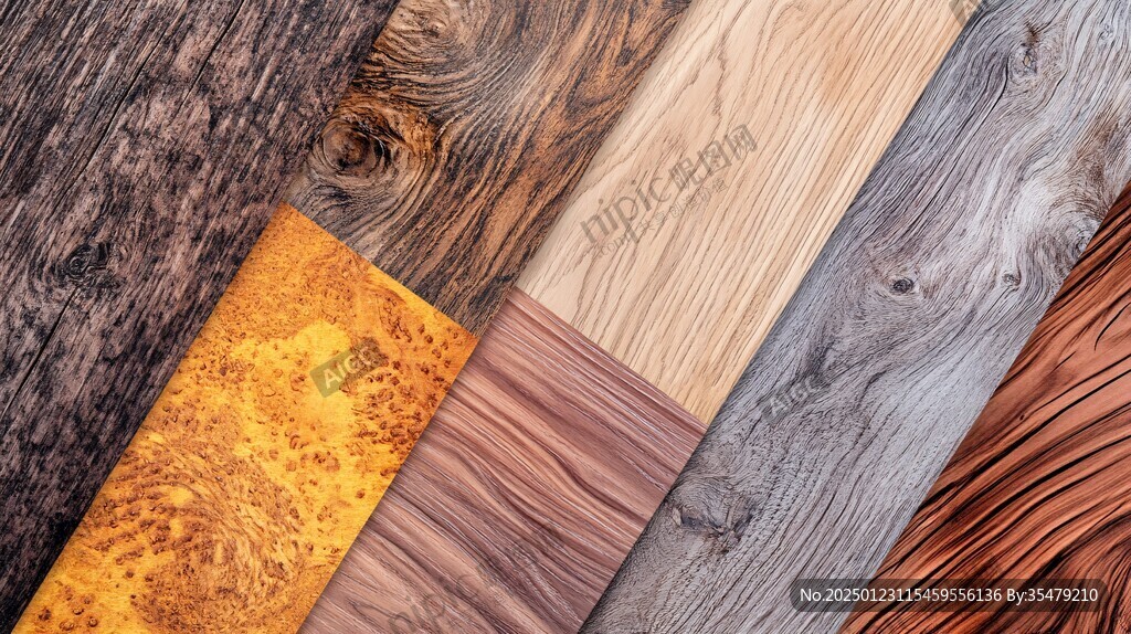 多种颜色木板木材