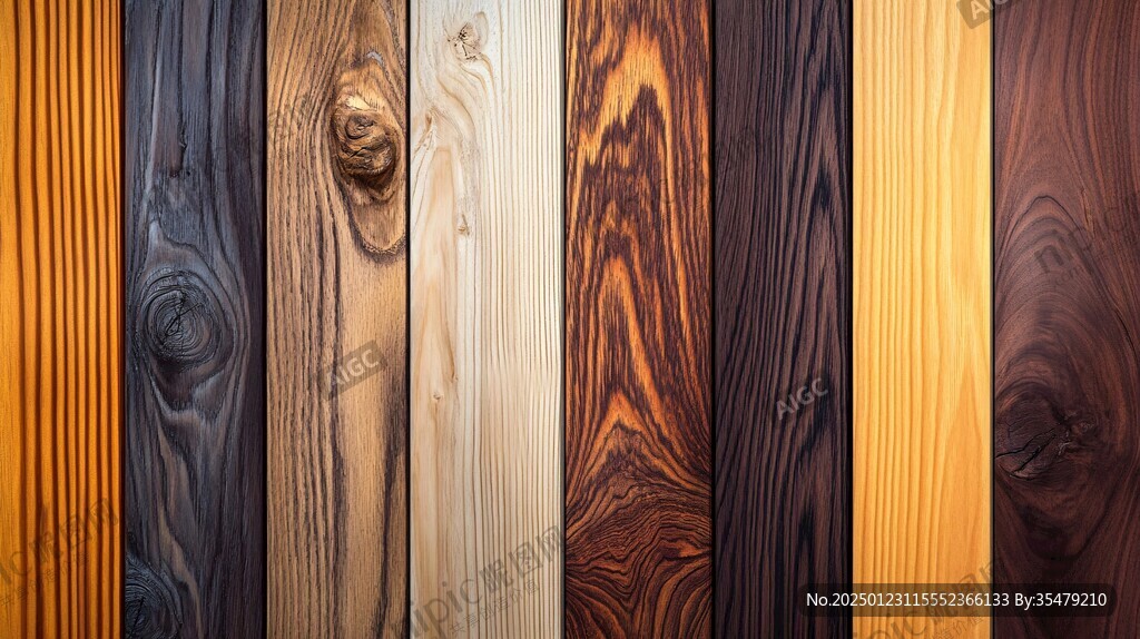 多种颜色木板木材