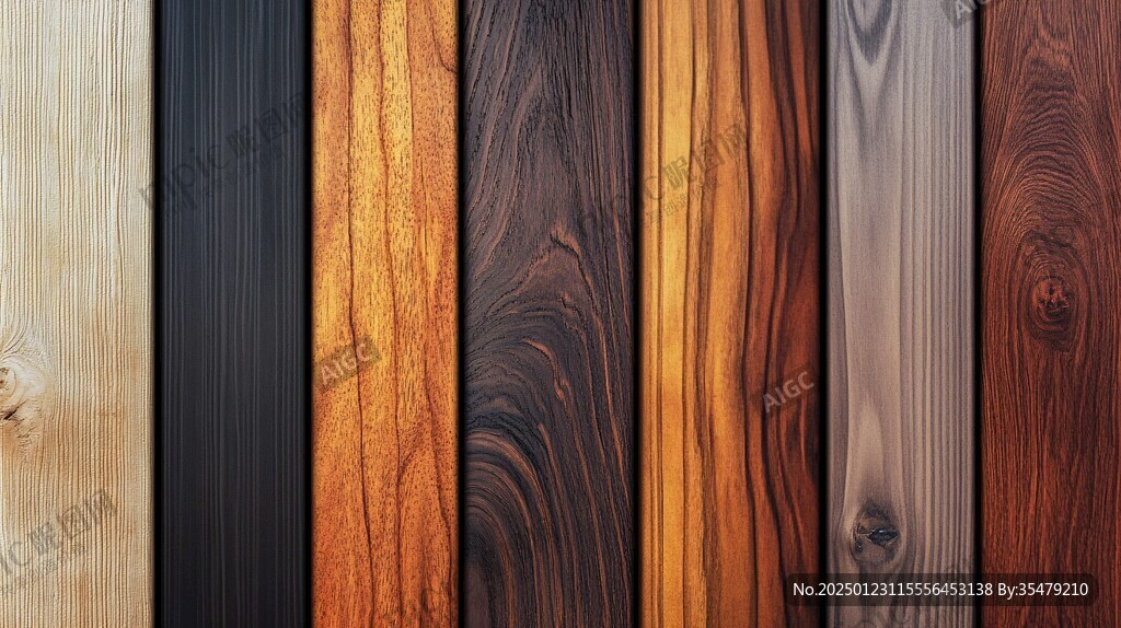 多种颜色木板木材