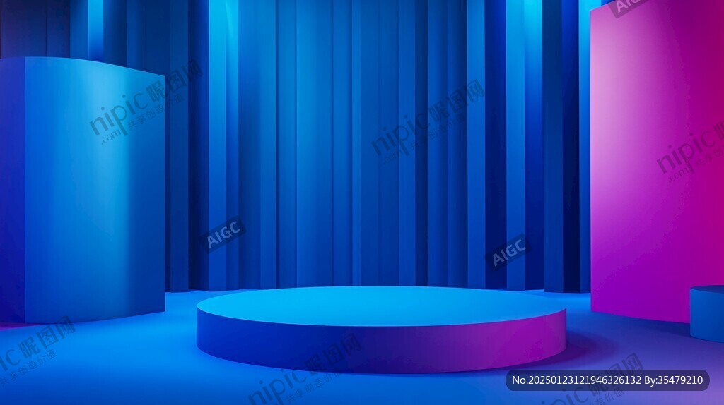 炫彩渐变展台背景