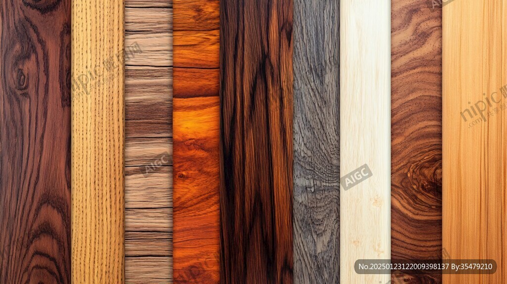 多种颜色木板木材