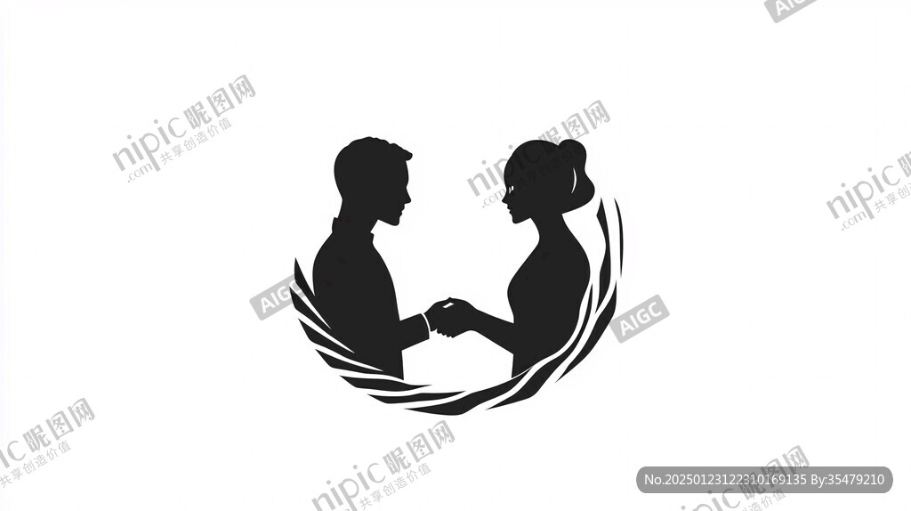 婚礼logo人像