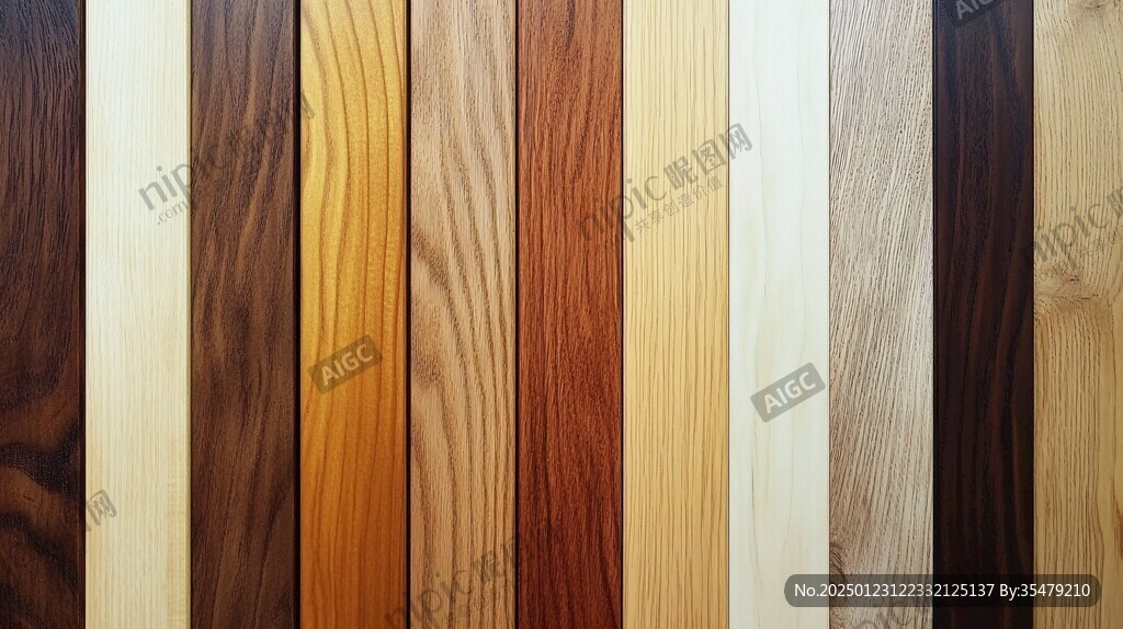 多种颜色木板木材