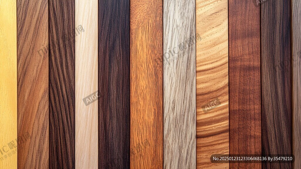 多种颜色木板木材