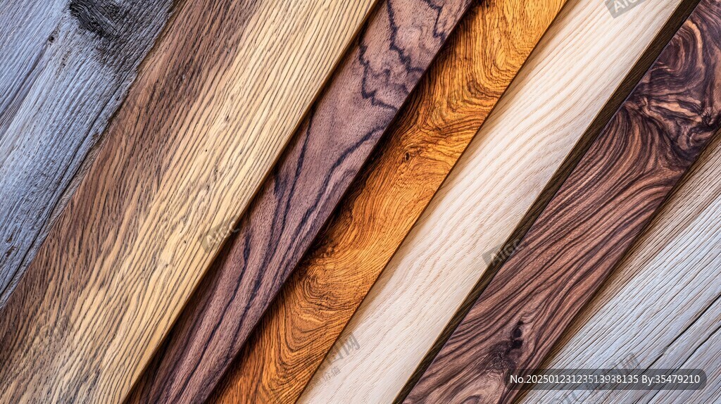 多种颜色木板木材