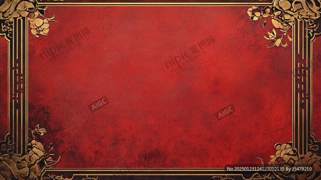红金色欧式背景