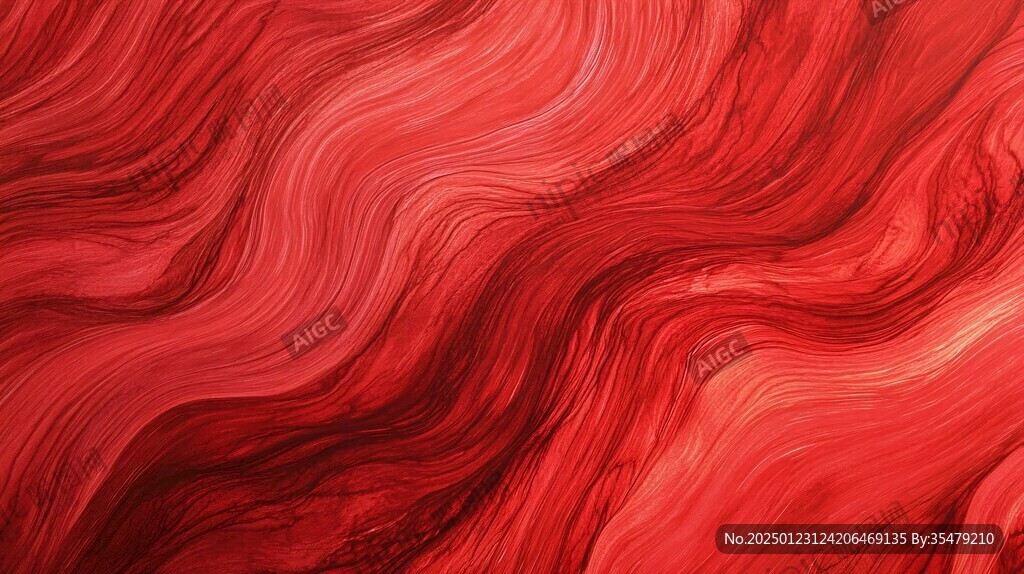 红色流体创意大理石纹