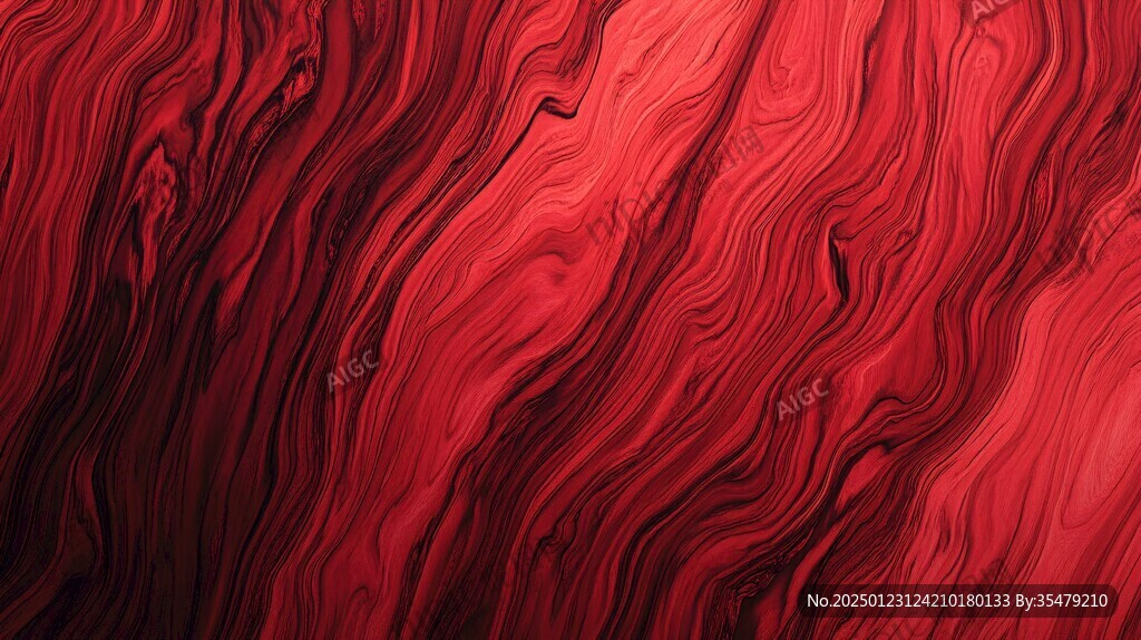 红色流体创意大理石纹