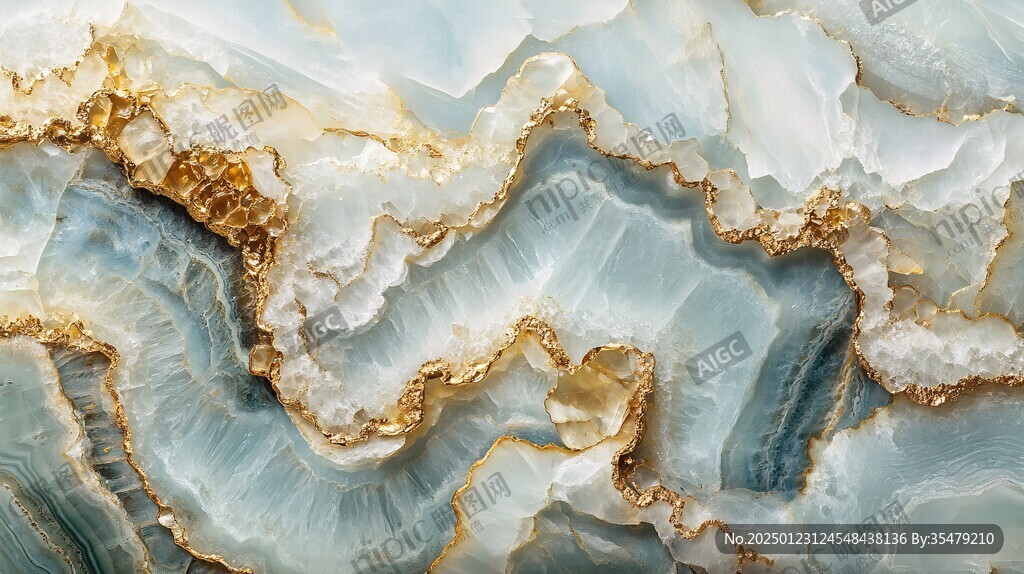 蓝色玛瑙石艺术背景