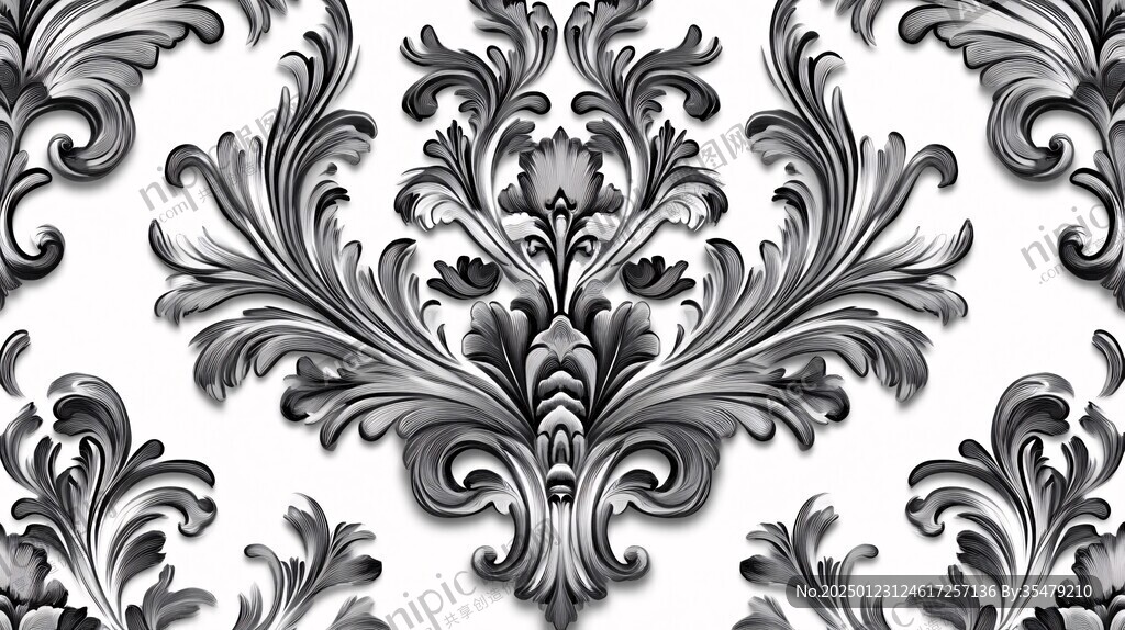 3d欧式花纹底纹