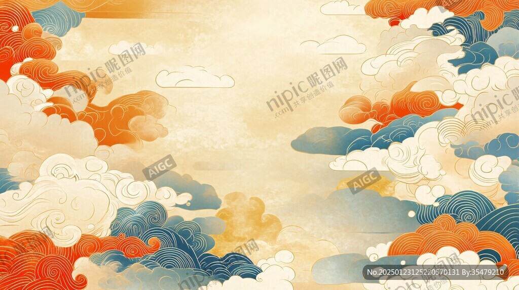 云纹插画