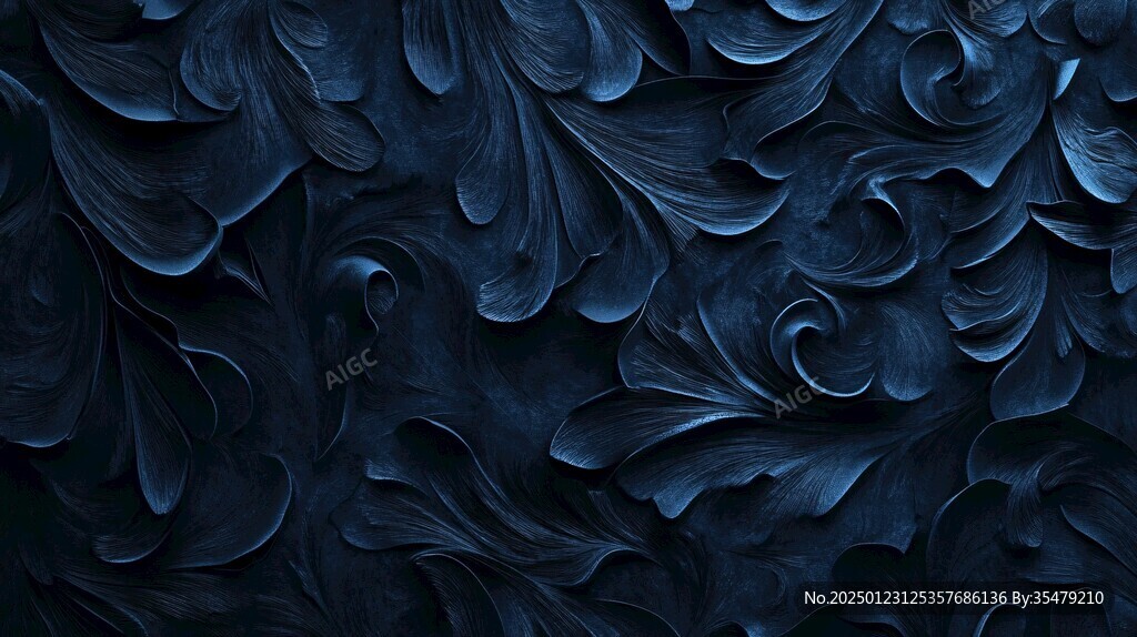 皇家蓝立体感浮雕背景