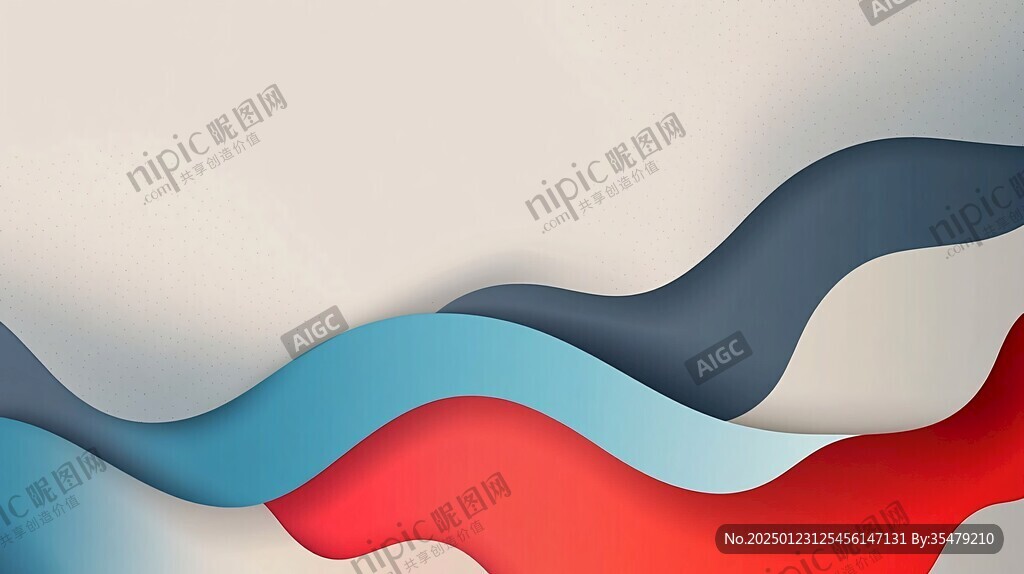简洁大气拼色曲线纹理