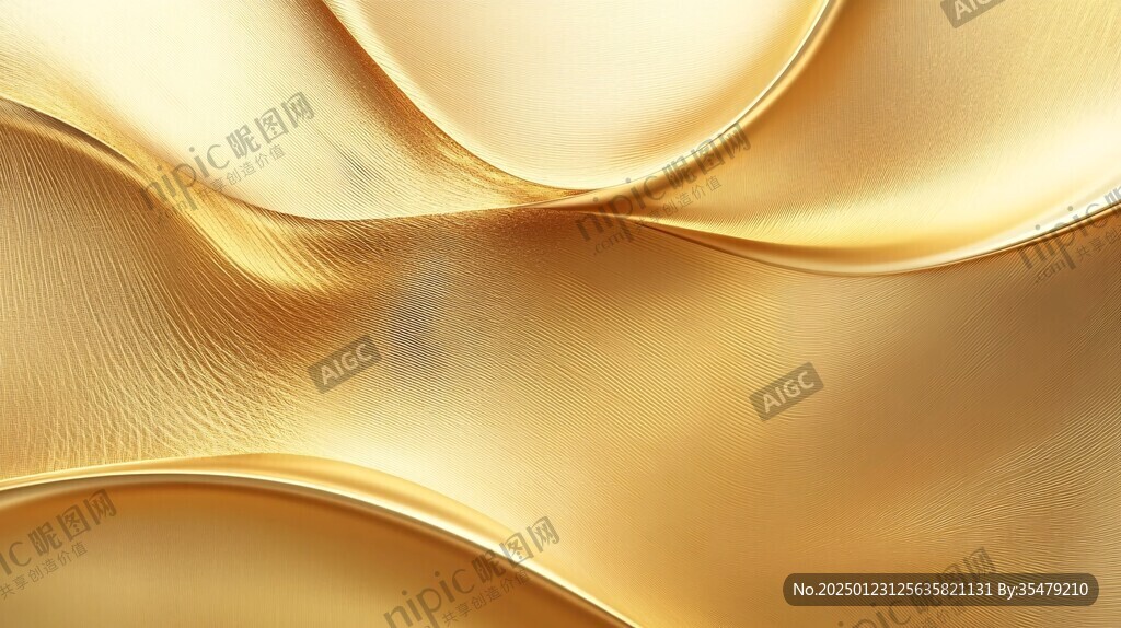 金色线条浮雕背景