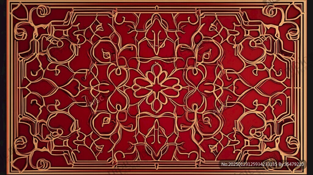 屏风雕刻花纹