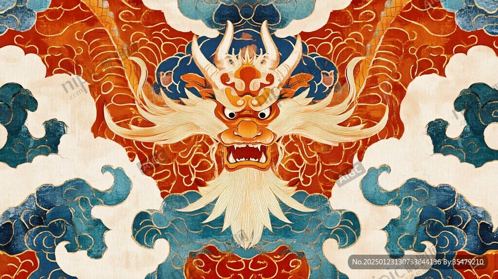 龙包装插画