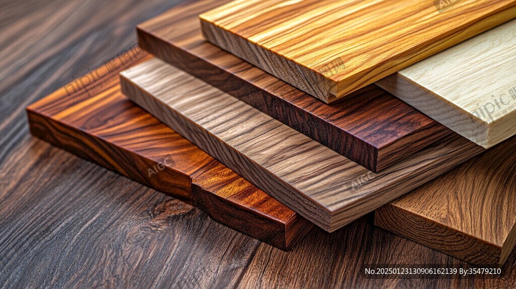 多种颜色木板木材