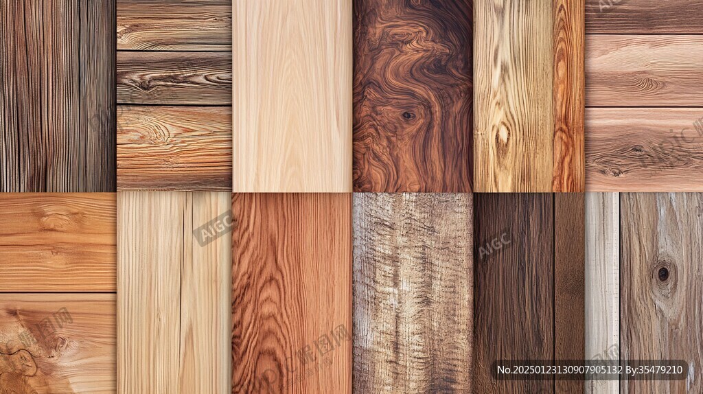 多种颜色木板木材