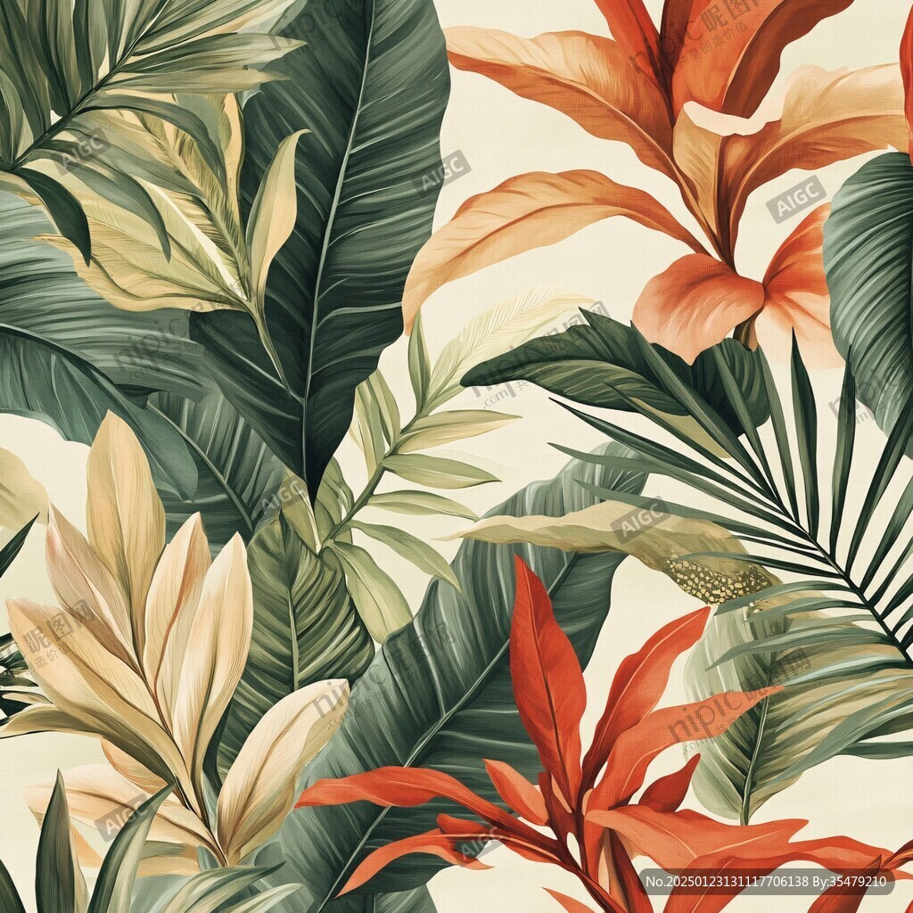 热带植物插画