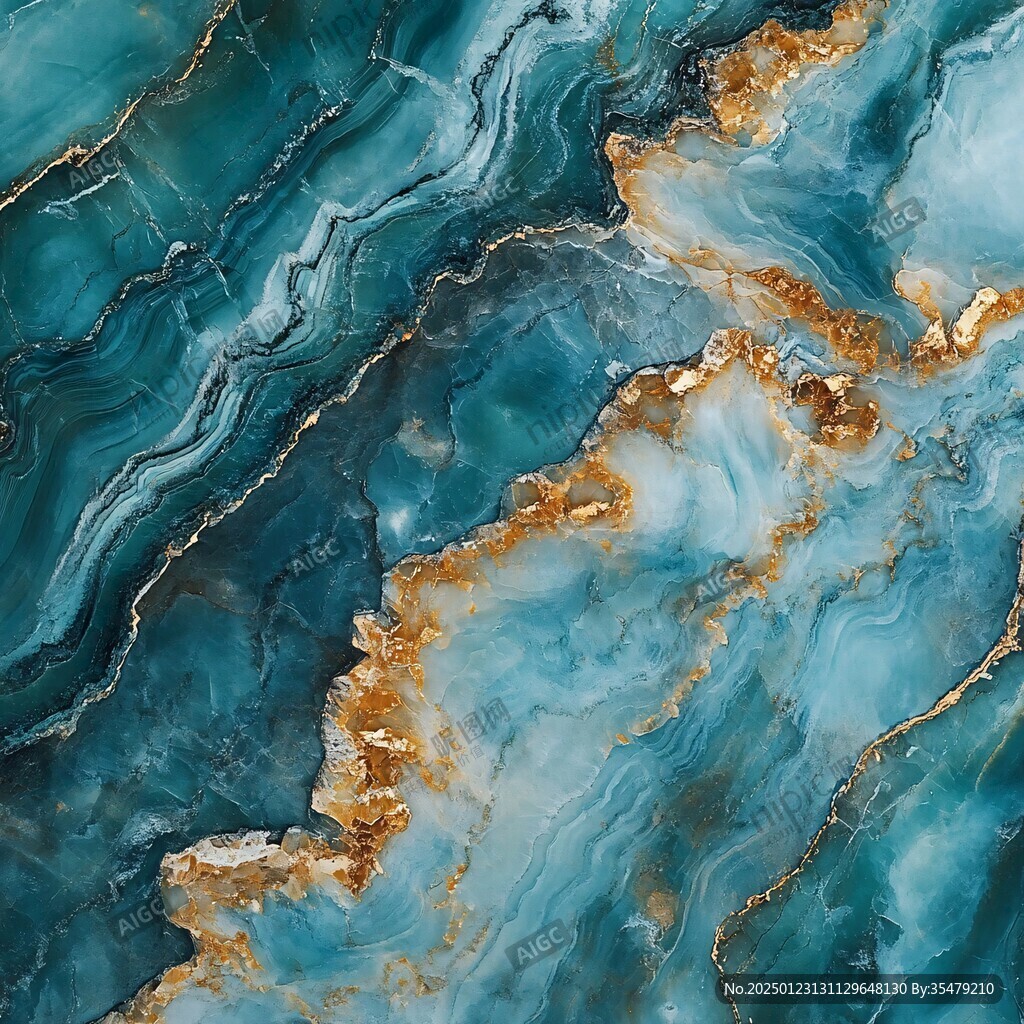 高清蓝色大理石纹理