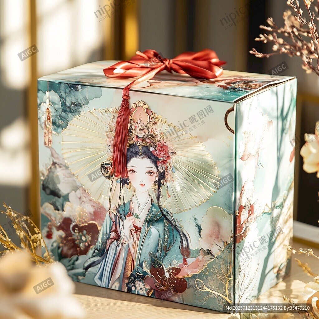 仙女月饼盒
