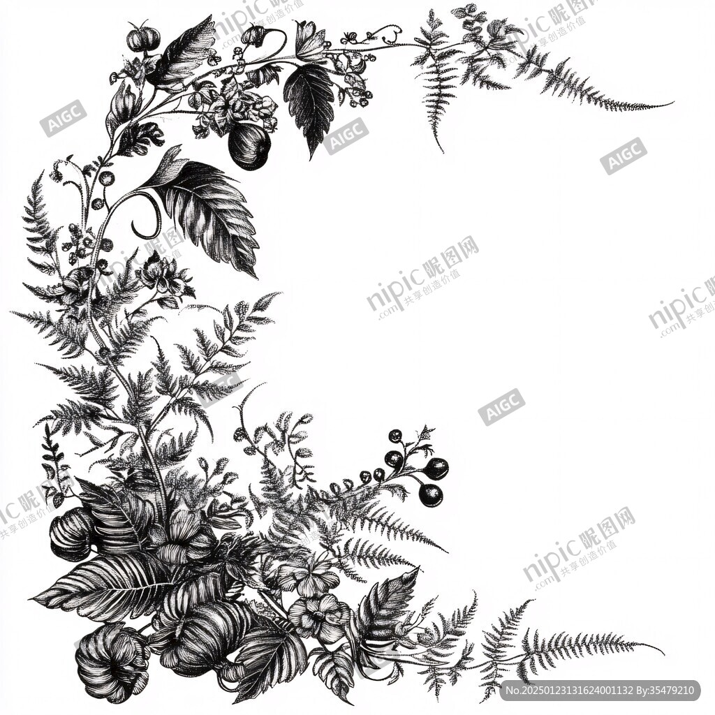 手绘蔷薇果