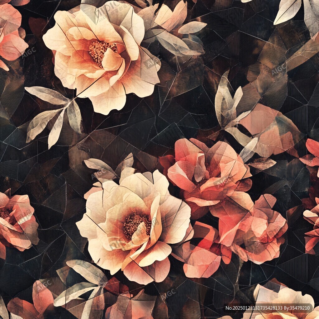 3d立体花卉牡丹