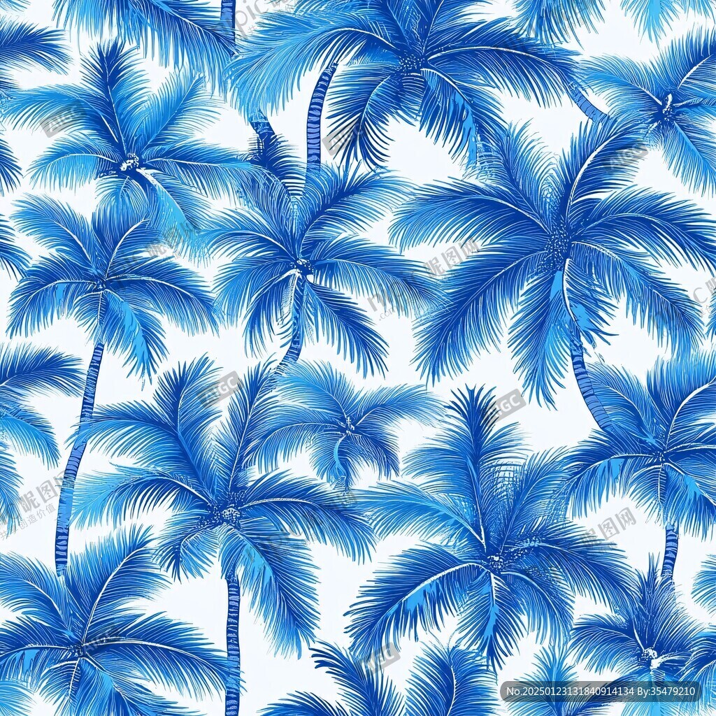 椰树3d印花素材