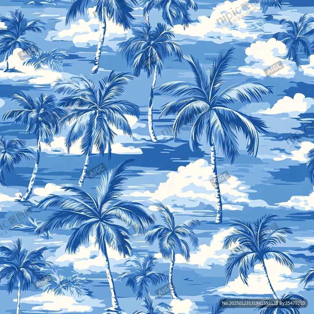 椰树棕榈树海边棕榈树