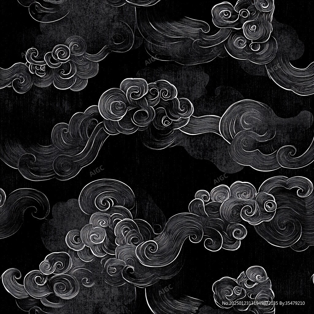 暗纹云团贵气云纹图案