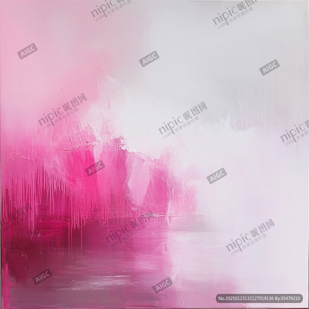 粉色画作