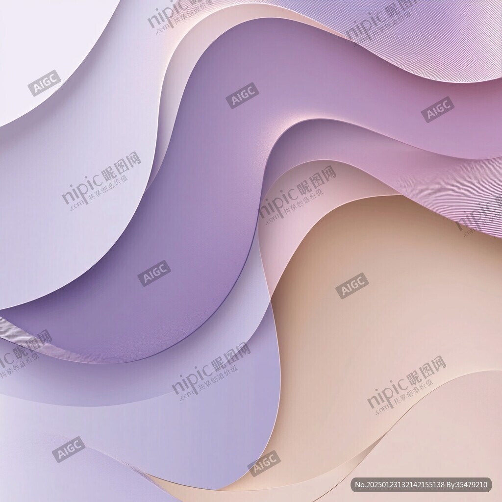 简洁大气拼色曲线纹理