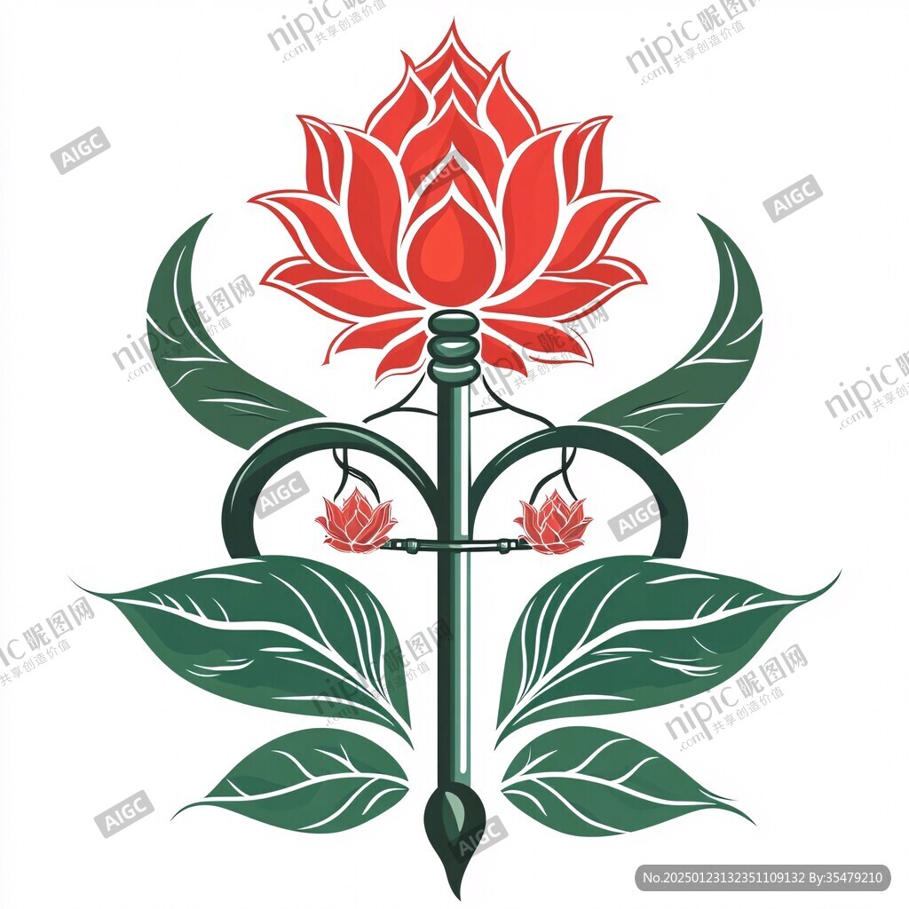 莲花宝剑纹