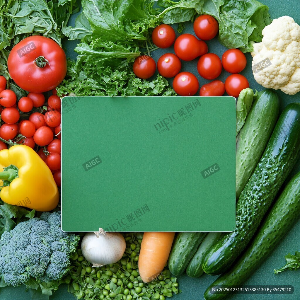 绿色背景绿色食品