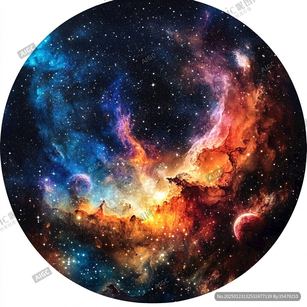 宇宙天文炫彩底纹